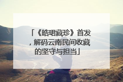 《皓珺藏珍》首发，解码云南民间收藏的坚守与担当