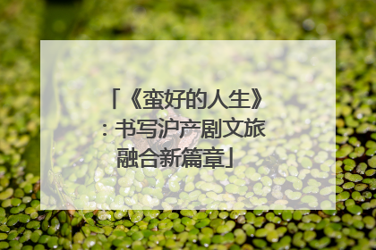 《蛮好的人生》：书写沪产剧文旅融合新篇章