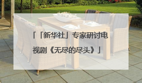 「新华社」专家研讨电视剧《无尽的尽头》