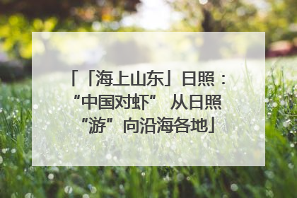 「海上山东」日照：“中国对虾” 从日照“游”向沿海各地