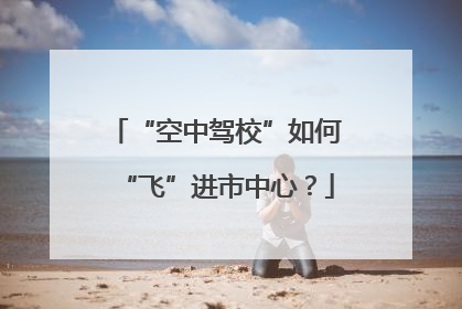 “空中驾校”如何“飞”进市中心？