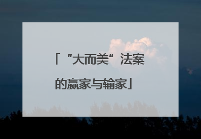 “大而美”法案的赢家与输家