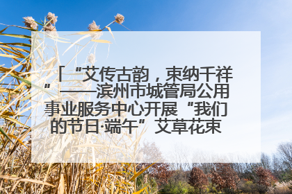 “艾传古韵，束纳千祥”——滨州市城管局公用事业服务中心开展“我们的节日·端午”艾草花束制作主题活动