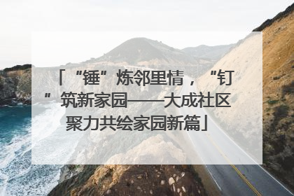 “锤”炼邻里情，“钉”筑新家园——大成社区聚力共绘家园新篇