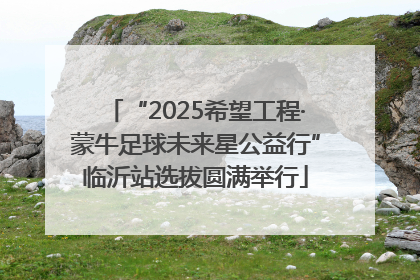 “2025希望工程·蒙牛足球未来星公益行”临沂站选拔圆满举行