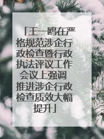 王一鸥在严格规范涉企行政检查暨行政执法评议工作会议上强调 推进涉企行政检查质效大幅提升
