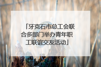 牙克石市总工会联合多部门举办青年职工联谊交友活动