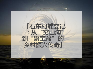 石东村蝶变记：从“穷山沟”到“聚宝盆”的乡村振兴传奇
