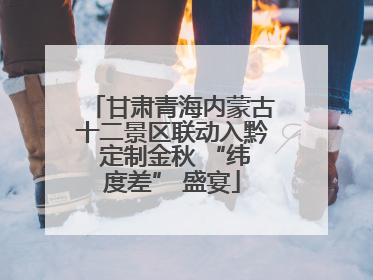 甘肃青海内蒙古十二景区联动入黔 定制金秋 “纬度差” 盛宴