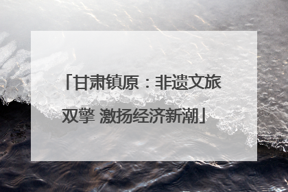 甘肃镇原：非遗文旅双擎 激扬经济新潮