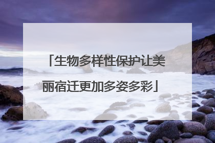 生物多样性保护让美丽宿迁更加多姿多彩