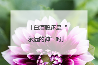 白酒股还是“永远的神”吗