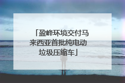 盈峰环境交付马来西亚首批纯电动垃圾压缩车