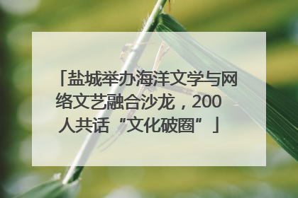 盐城举办海洋文学与网络文艺融合沙龙，200人共话“文化破圈”