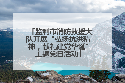 监利市消防救援大队开展“弘扬抗洪精神，献礼建党华诞”主题党日活动
