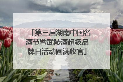 第三届湖南中国名酒节暨武陵酒超级品牌日活动圆满收官