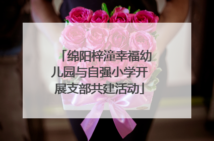 绵阳梓潼幸福幼儿园与自强小学开展支部共建活动