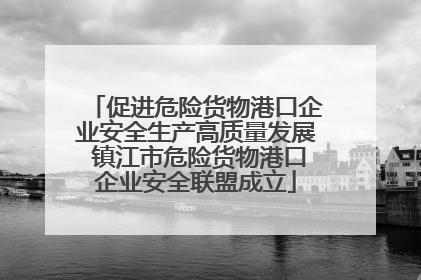 促进危险货物港口企业安全生产高质量发展 镇江市危险货物港口企业安全联盟成立