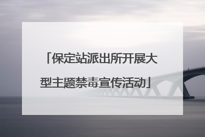 保定站派出所开展大型主题禁毒宣传活动