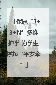 保康“1+3+N”多维护学 为学生撑起“平安伞”