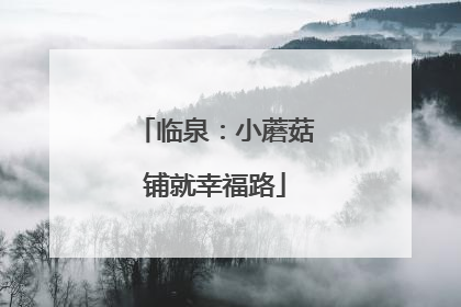 临泉：小蘑菇铺就幸福路