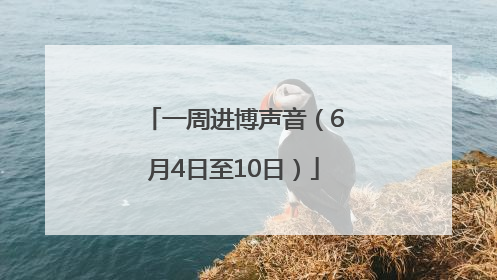 一周进博声音（6月4日至10日）