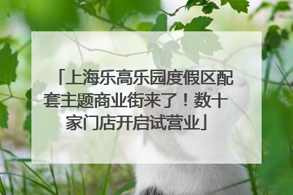 上海乐高乐园度假区配套主题商业街来了！数十家门店开启试营业
