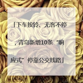 下车按铃、无客不停，青岛新增10条“响应式”停靠公交线路