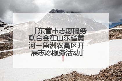 东营市志愿服务联合会在山东省黄河三角洲农高区开展志愿服务活动