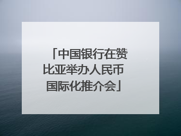 中国银行在赞比亚举办人民币国际化推介会