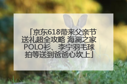 京东618带来父亲节送礼超全攻略 海澜之家POLO衫、李宁羽毛球拍等送到爸爸心坎上