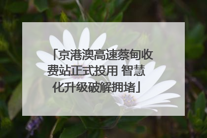 京港澳高速蔡甸收费站正式投用 智慧化升级破解拥堵