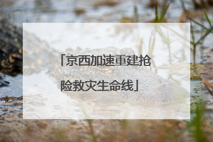 京西加速重建抢险救灾生命线