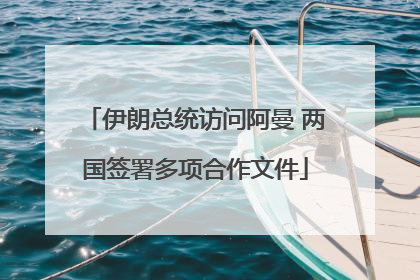 伊朗总统访问阿曼 两国签署多项合作文件