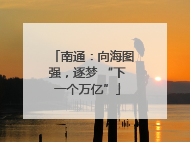 南通：向海图强，逐梦 “下一个万亿”