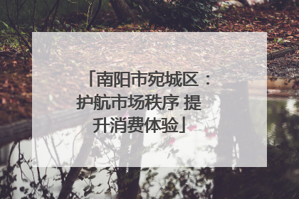南阳市宛城区：护航市场秩序 提升消费体验