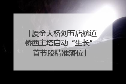 厦金大桥刘五店航道桥西主塔启动“生长” 首节段精准落位