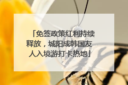 免签政策红利持续释放，城阳成韩国友人入境游打卡热地