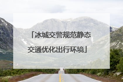 冰城交警规范静态交通优化出行环境