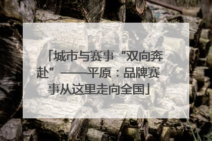 城市与赛事“双向奔赴”——平原：品牌赛事从这里走向全国