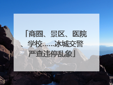商圈、景区、医院、学校……冰城交警严查违停乱象