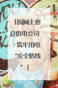 国网上蔡县供电公司：筑牢用电“安全防线”