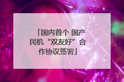 国内首个 国产民机“双友好”合作协议签署