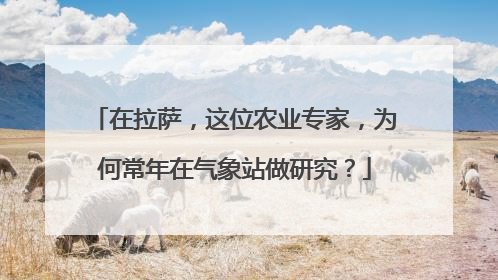 在拉萨，这位农业专家，为何常年在气象站做研究？