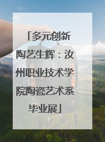 多元创新 陶艺生辉：汝州职业技术学院陶瓷艺术系毕业展