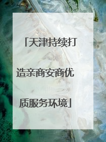 天津持续打造亲商安商优质服务环境