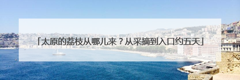 太原的荔枝从哪儿来？从采摘到入口约五天