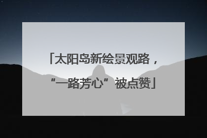 太阳岛新绘景观路，“一路芳心”被点赞