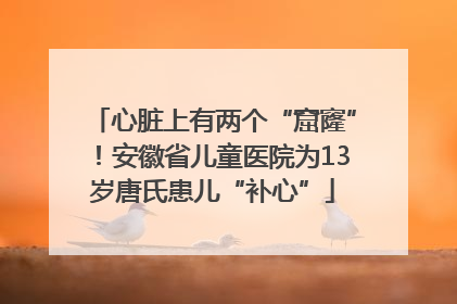 心脏上有两个“窟窿”！安徽省儿童医院为13岁唐氏患儿“补心”