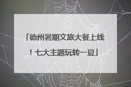 德州暑期文旅大餐上线！七大主题玩转一夏